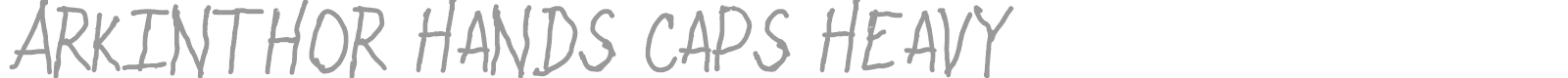 Arkinthor Hands font preview